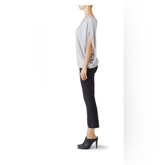 KaufmanFranco One Shoulder gray asymmetrical top small. NWT - Picture 3 of 10